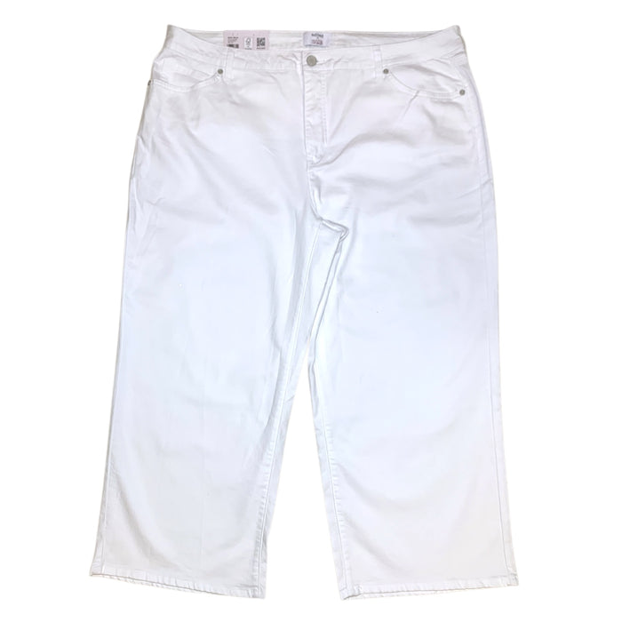 Edited by Hunter McGrady Women's High-Rise Wide Leg Crop Jeans, Plus Size