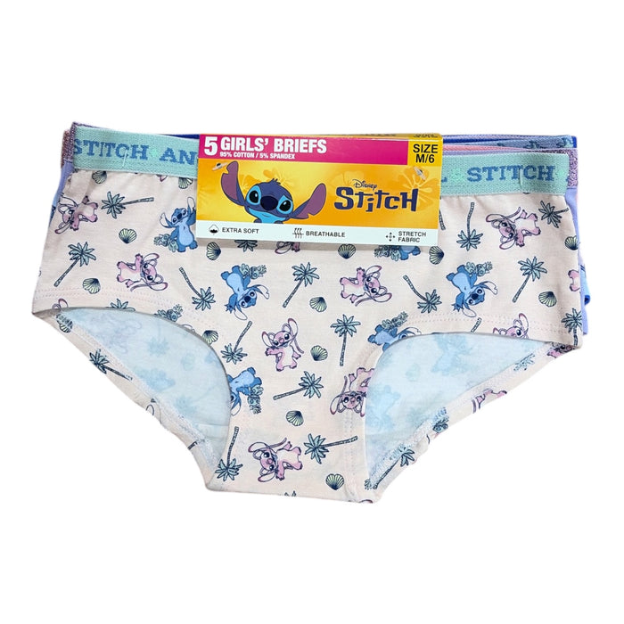 Handcraft Girl's Soft & Breathable Cotton Spandex Character Briefs, 5pk