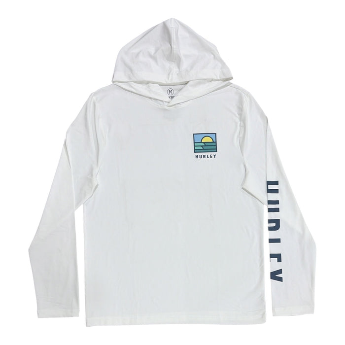 Hurley Men's Regular Fit UPF 50 Sun Protection Hooded Long Sleeve Tee