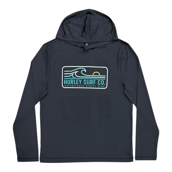 Hurley Men's Regular Fit UPF 50 Sun Protection Hooded Long Sleeve Tee