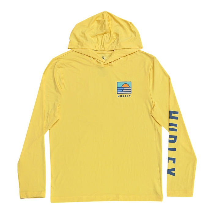 Hurley Men's Regular Fit UPF 50 Sun Protection Hooded Long Sleeve Tee