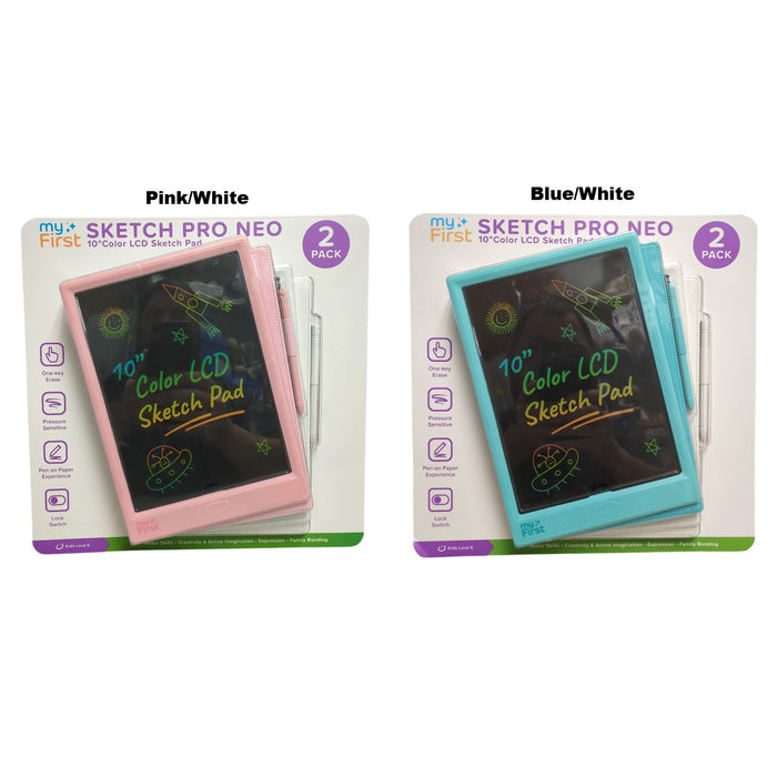 myFirst Lightweight & Portable 10" Color LCD Sketch Pro Neo Pad Bundle
