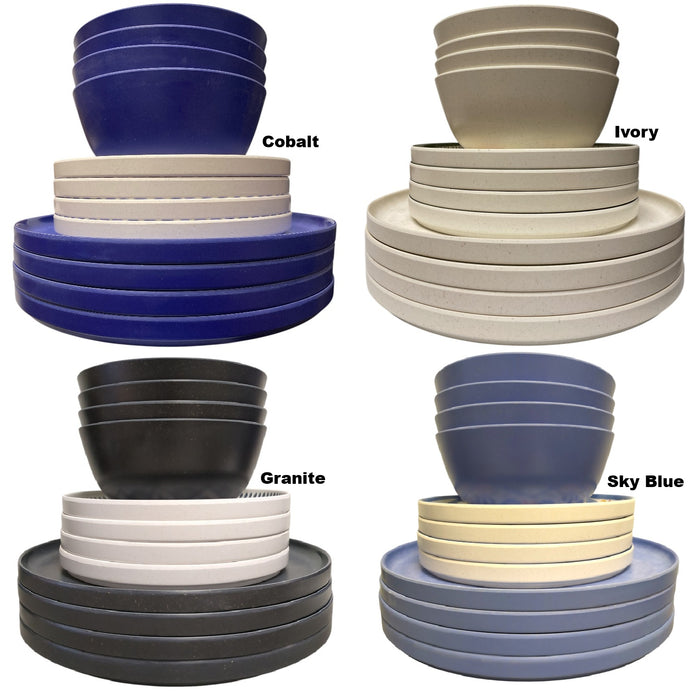 Member's Mark Lightweight Break Resistant Melamine Dinnerware Set, 12pc