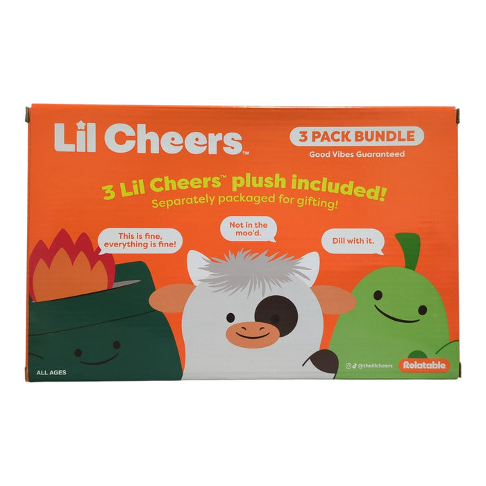 Relatable Lil Cheers Sweet & Cheery Weighted Crochet Plush Bundle, Set of 3
