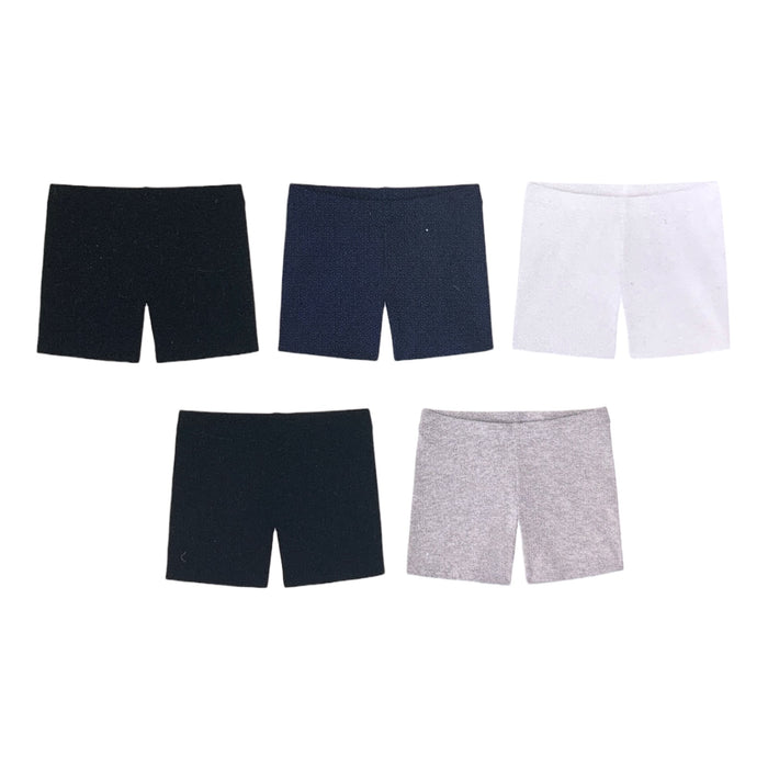 Member's Mark Girl's 5-Pack Cartwheel Short, Elastic Waistband, Tag-Free