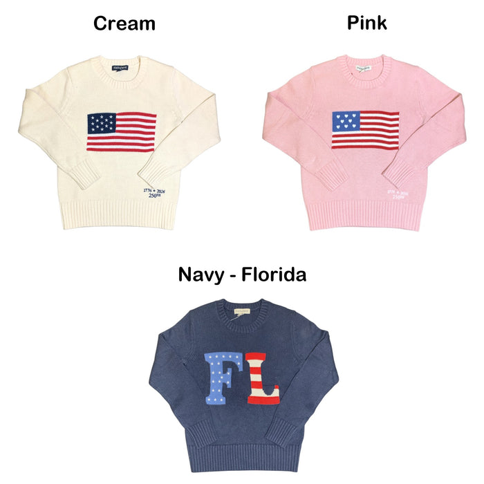 State of Mine Unisex Kid's Patriotic Americana Sweater