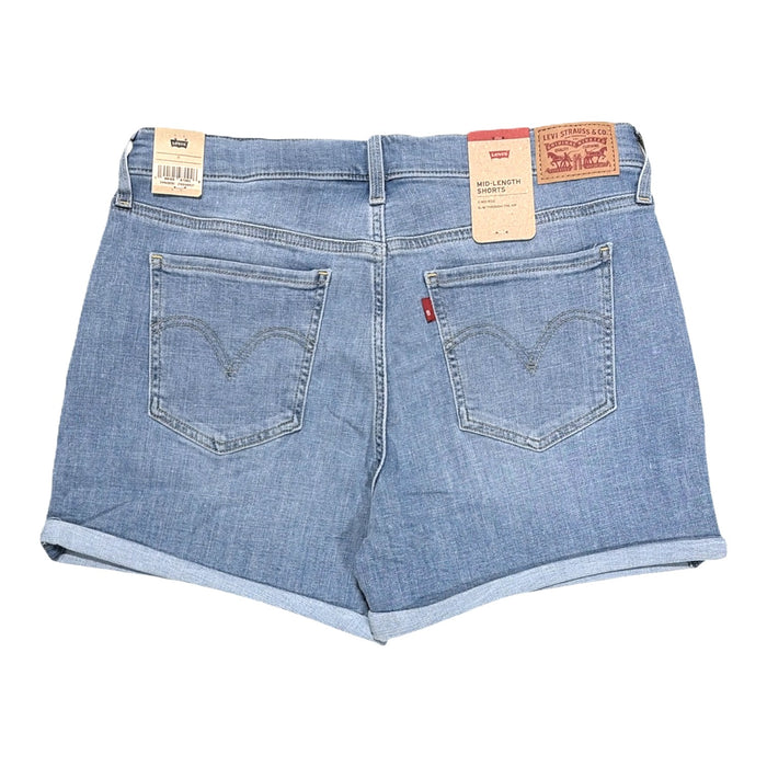 Levi's Women's Mid-Length Slim Fit 5 Pocket Stretch Denim Short