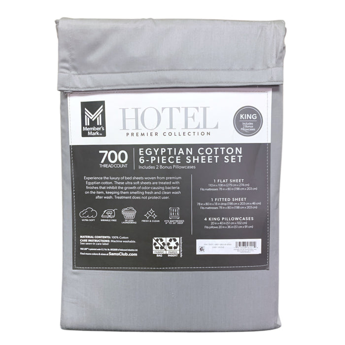 Member's Mark Hotel Premier Collection 700TC Egyptian Cotton Sheet Set, King