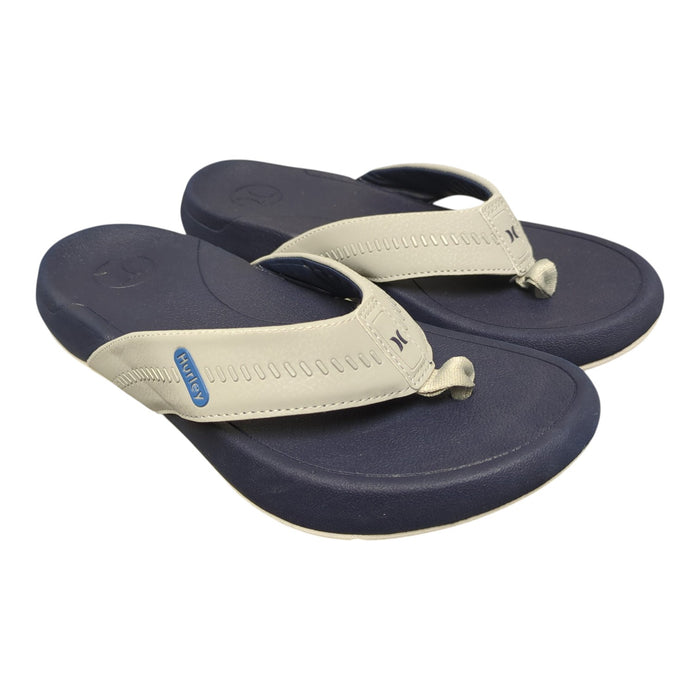 Hurley Men's Padded Strap Wave Non-Slip Outsole Flip-Flop
