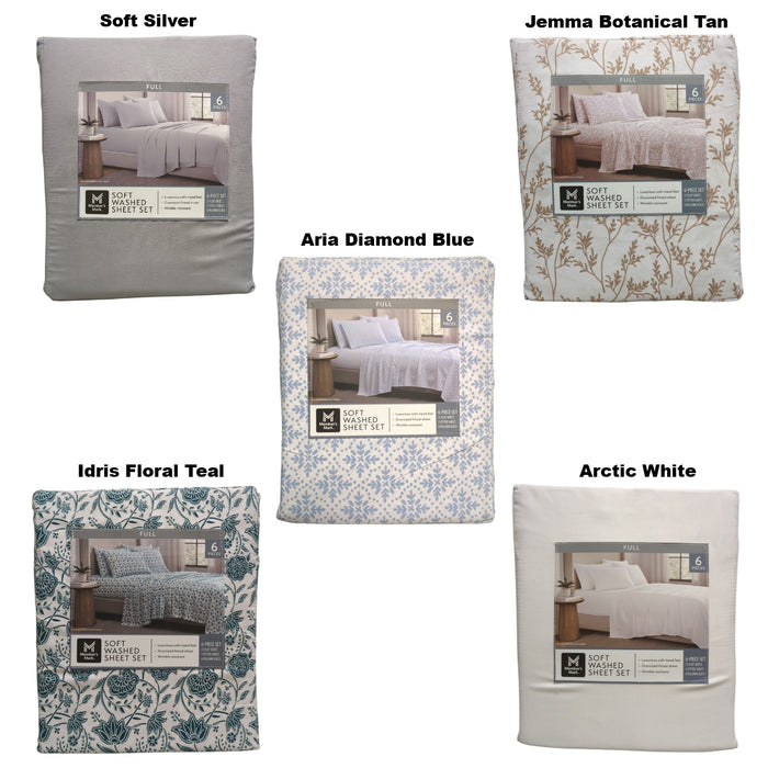 Member's Mark Luxuriously Soft Washed Shrink-Resistant Sheet Set, Full