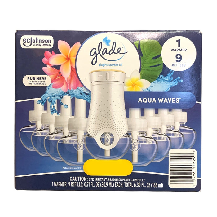 Glade PlugIns Scented Oil Warmers & 9 Refills – 5 Scent Options