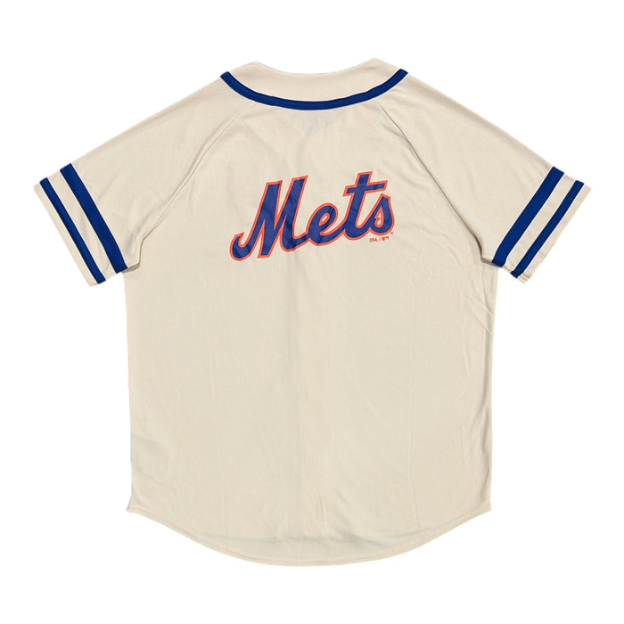 CSA Adult Officially Licensed MLB Button Down New York Mets Jersey