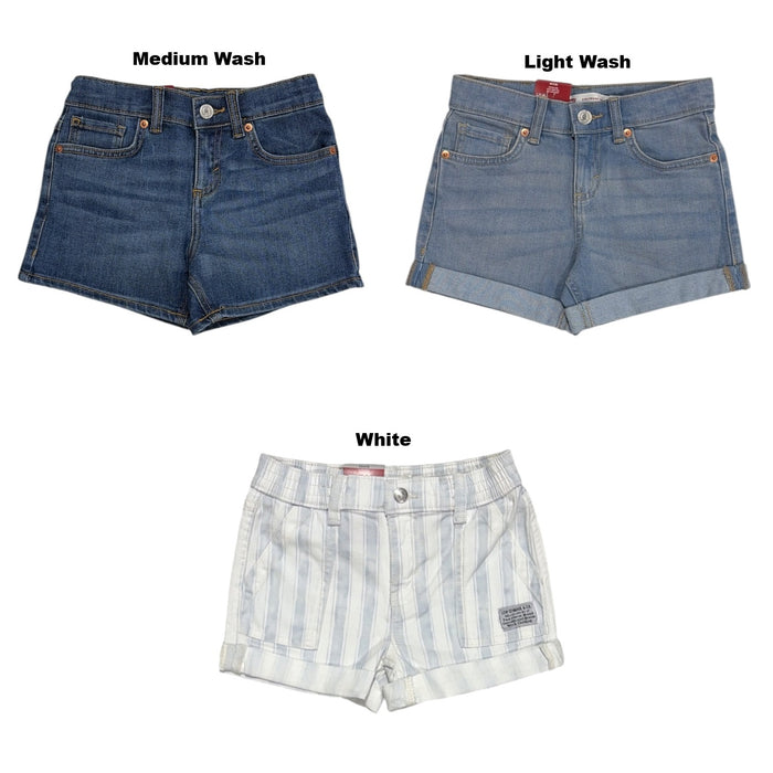 Levi's Girls Adjustable Waist Mid Rise Denim Short
