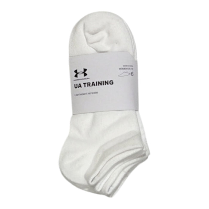 Under Armour Womens UA Training Lightweight No Show Socks, 6 Pair