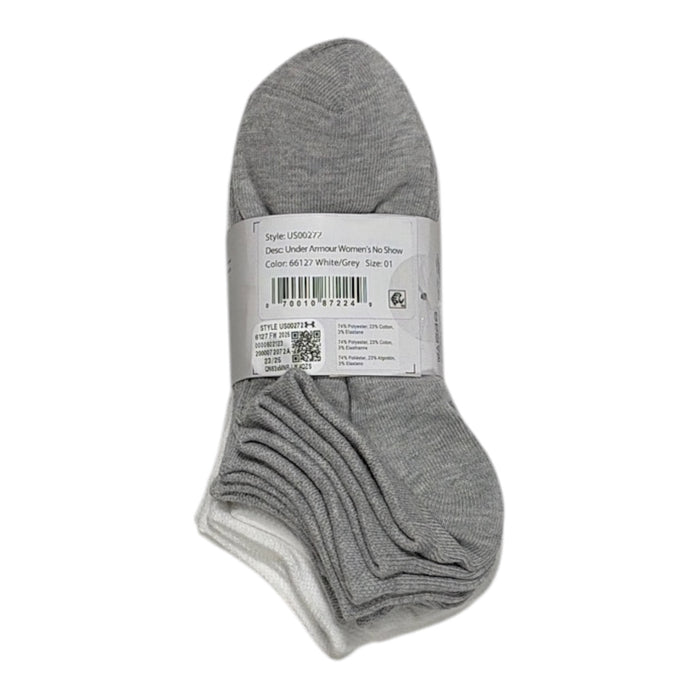 Under Armour Womens UA Training Lightweight No Show Socks, 6 Pair