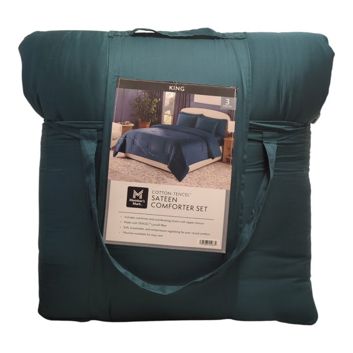 Member’s Mark 3-Piece Cotton-Tencel Sateen Comforter Set, King