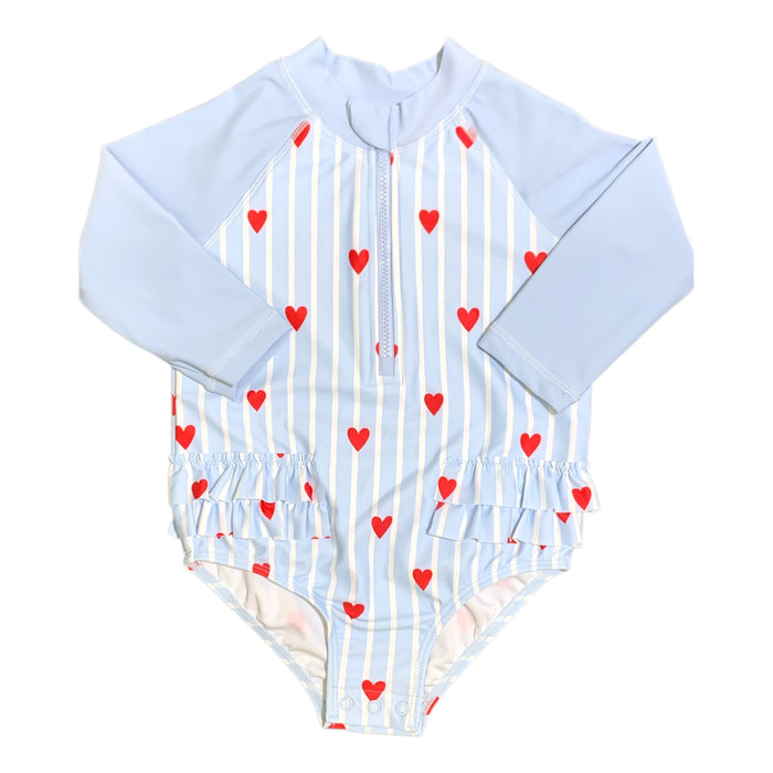 Member's Mark Baby Girls UPF 50+ Rashguard One-Piece Swimsuit