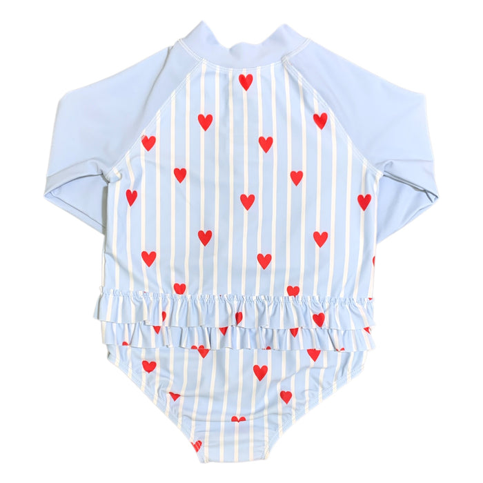 Member's Mark Baby Girls UPF 50+ Rashguard One-Piece Swimsuit