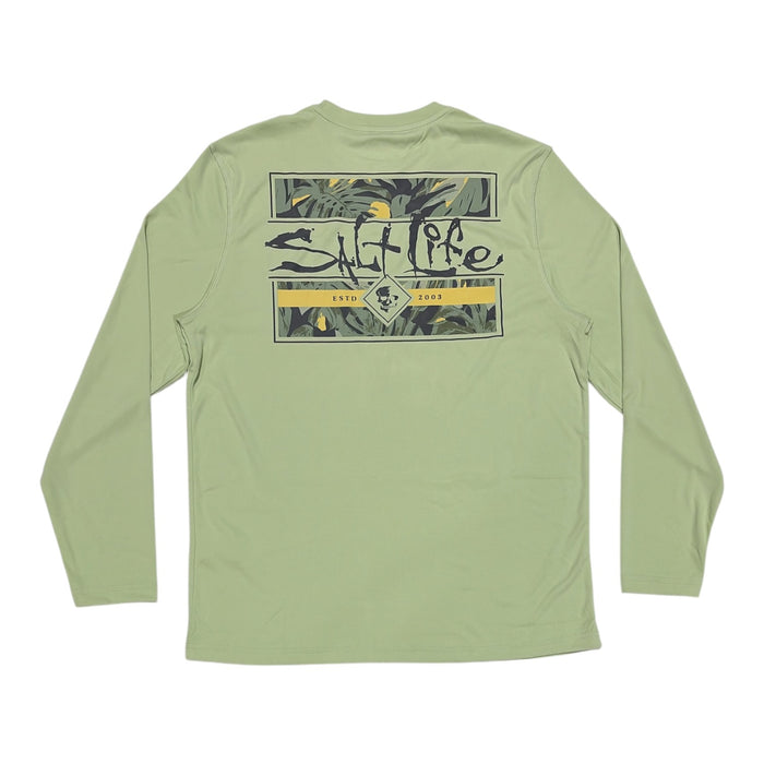 Salt Life Men's Long Sleeve Regular Fit Lightweight Crew Neck UV Logo Tee