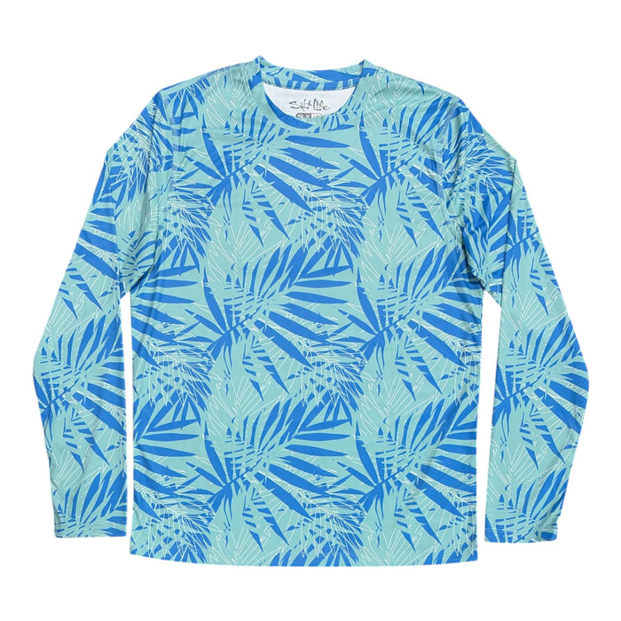 Salt Life Women's Long Sleeve Regular Fit Lightweight Crew Neck UV Logo Tee