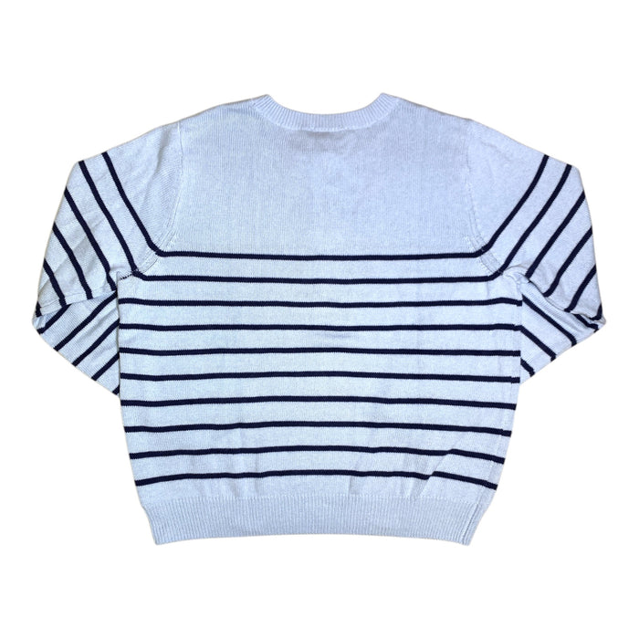 Nine West Women's Sweater Henley, Crew Neck, Long Sleeve with Ribbed Cuff