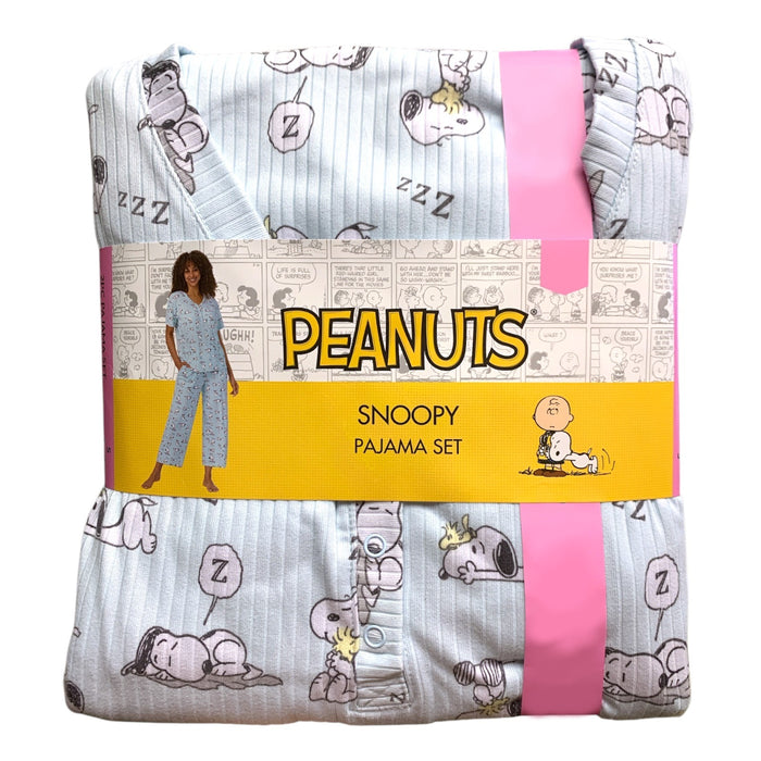 Richard Leeds Women's Character Lightweight Short Sleeve/Ankle Pant Pajama Set