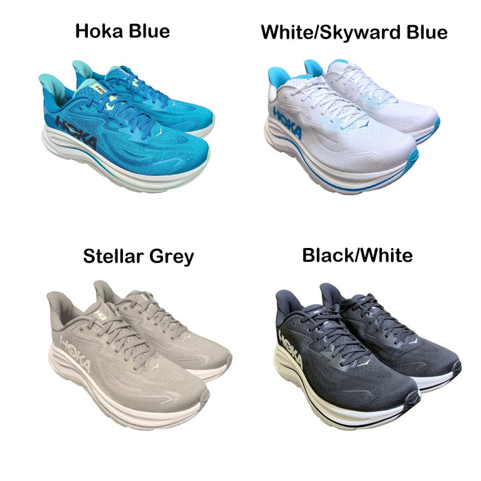 Hoka One One Men's Clifton 10 Comfort Lace Up Low Top Athletic Sneaker