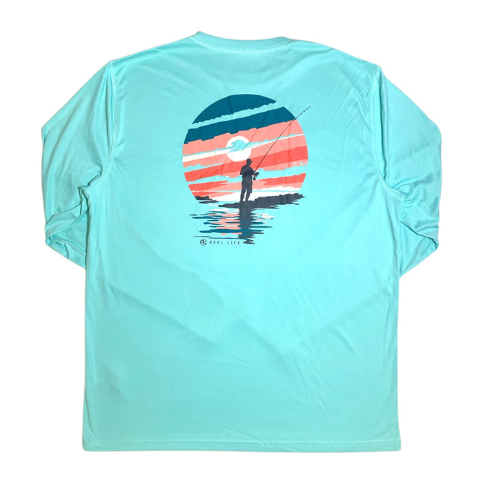 Reel Life Men's Lightweight Moisture Wicking Long Sleeve UV Tee