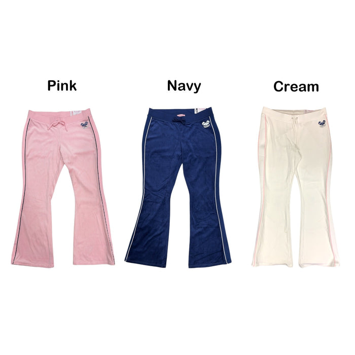 Juicy Couture Women's Low Rise Cotton Velour Pickleball Pant