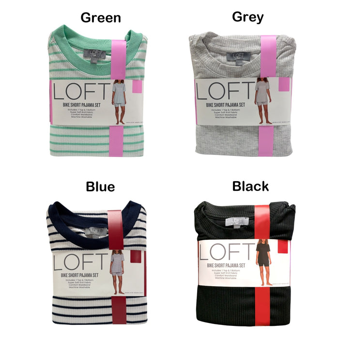 LOFT Women's 2-Piece Bike Short Pajama Set