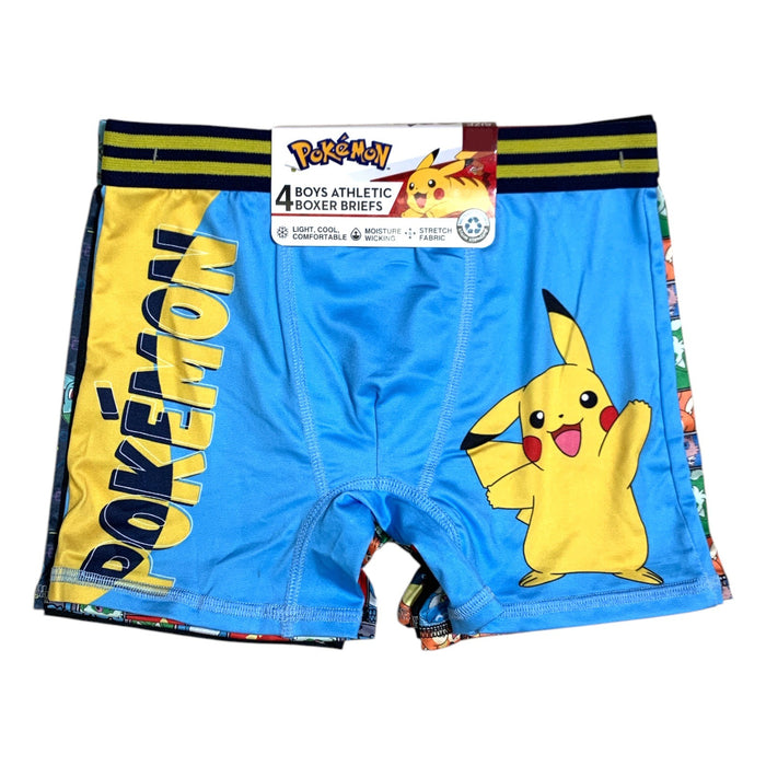 Handcraft Boy's Lightweight Breathable Character Stretch Fit Boxer Briefs, 4pk