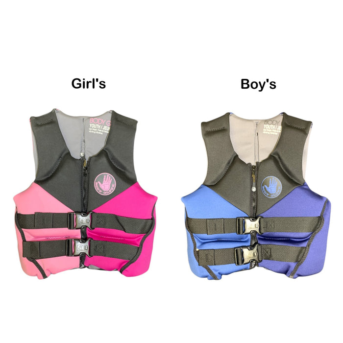 Body Glove Youth PFD Life Jacket, One Size, 55 - 88 lbs.