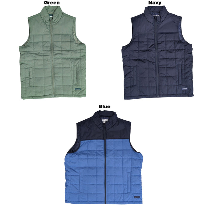 Lands' End Men's Weather Resistant Insulated Quilted Puffer Vest