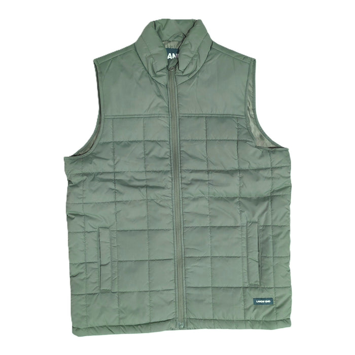 Lands' End Men's Weather Resistant Insulated Quilted Puffer Vest