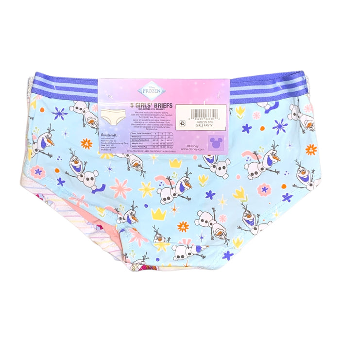 Handcraft Girl's Soft & Breathable Cotton Spandex Character Briefs, 5pk