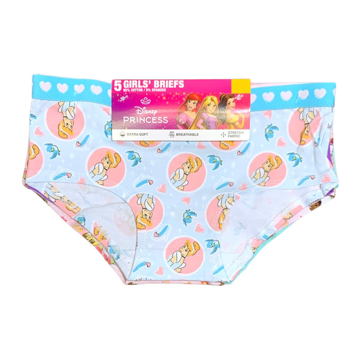 Handcraft Girl's Soft & Breathable Cotton Spandex Character Briefs, 5pk