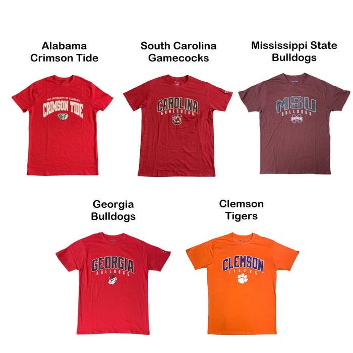 Champion Men's NCAA Short Sleeve Classic Fit Crew Neck Tee, CBMCJ1BSAM