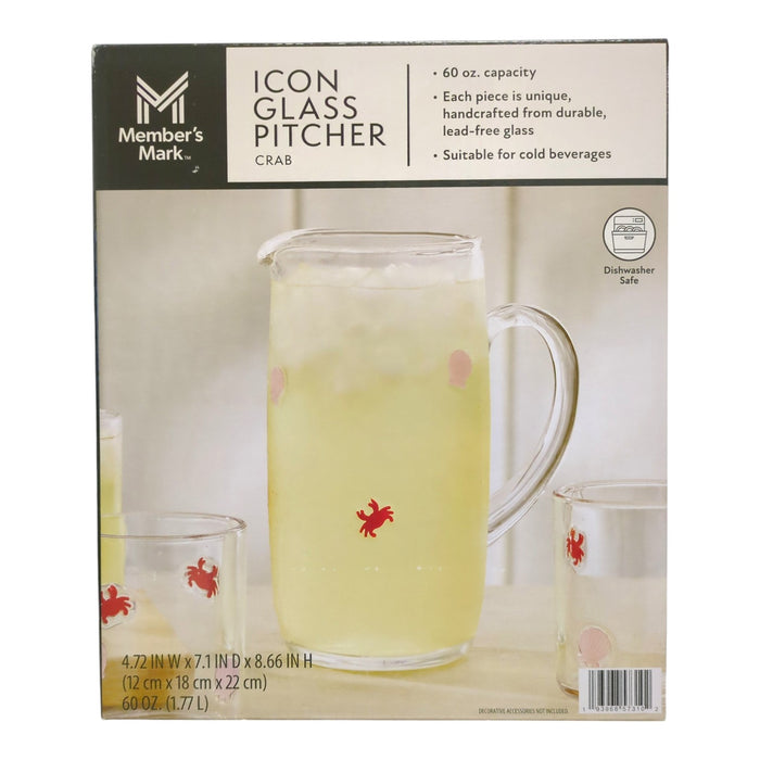 Member's Mark Icon All Occasion Glass Pitcher, 60oz