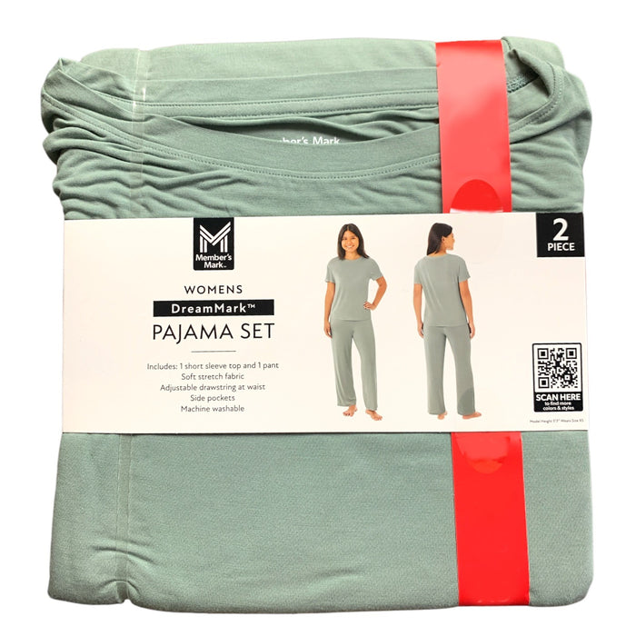 Member's Mark Women's DreamMark Short Sleeve Tee & Pant Pajama Set