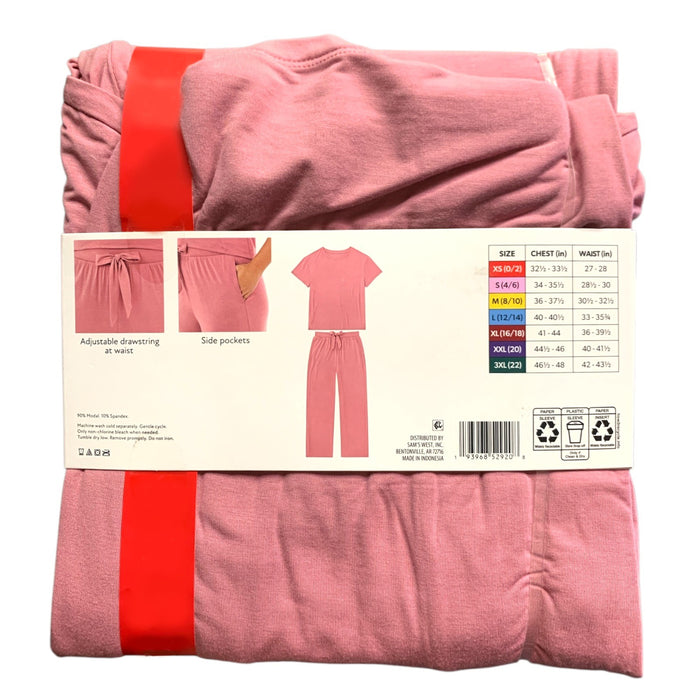 Member's Mark Women's DreamMark Short Sleeve Tee & Pant Pajama Set