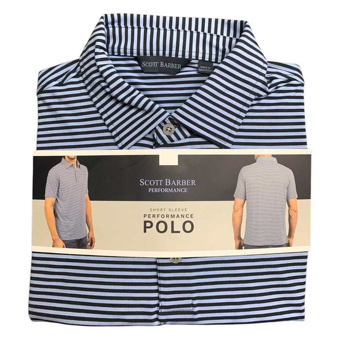 Scott Barber Men's Short Sleeve Performance Polo, Classic Fit