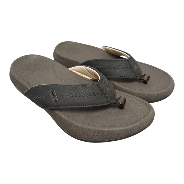Hurley Men's Padded Strap Wave Non-Slip Outsole Flip-Flop