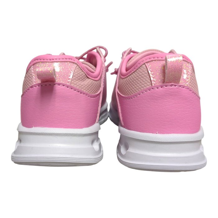 Ground Up Toddler Girls Light-Up Elastic Laced Sneaker