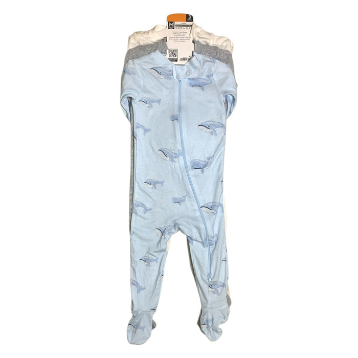 Member's Mark Baby Organic Cotton Sleep & Play Set, 3-Pack