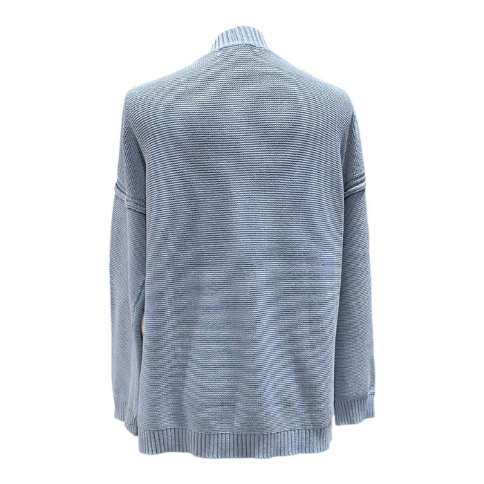 Seven7 Women's 100% Cotton Relaxed Fit Open Front Knit Cardigan
