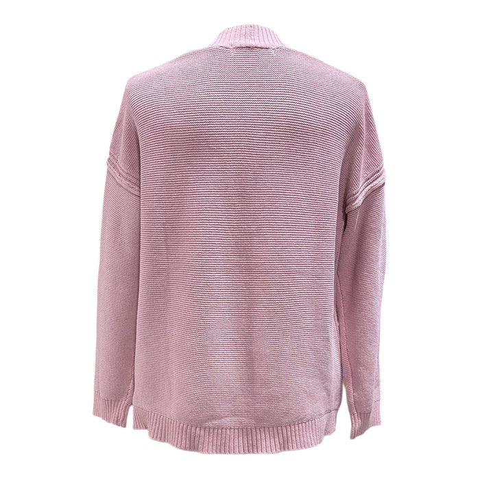 Seven7 Women's 100% Cotton Relaxed Fit Open Front Knit Cardigan