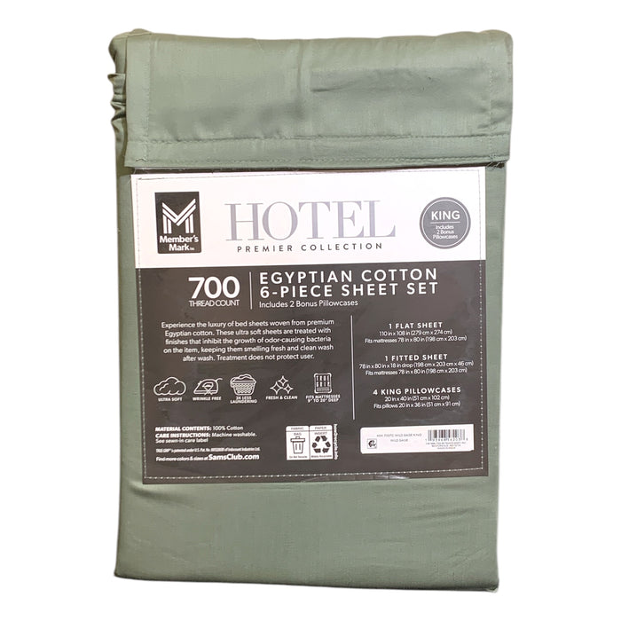 Member's Mark Hotel Premier Collection 700TC Egyptian Cotton Sheet Set, King