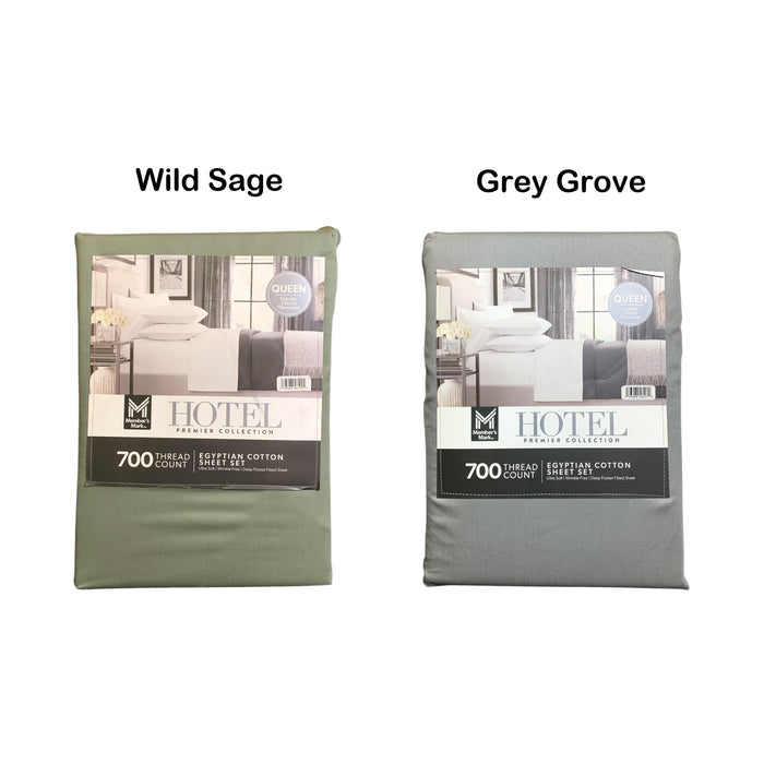 Member's Mark Hotel Premier Collection 700TC Egyptian Cotton Sheet Set, Queen