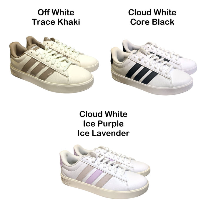 Adidas Women's Grand Court 3.0 Shoes – Cloudfoam Cushioned Sneaker