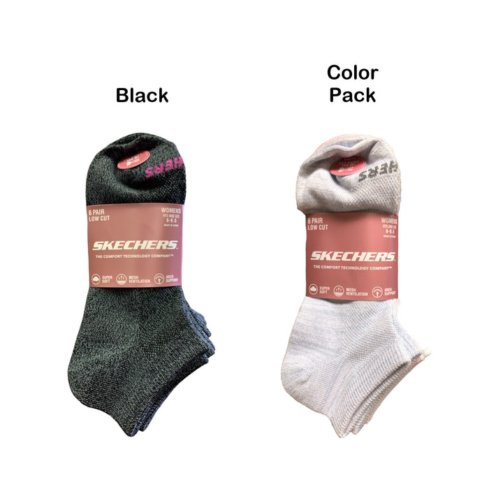 Skechers Women's Low Cut Sock, Super Soft, Arch Support, One Size 6 - 9.5